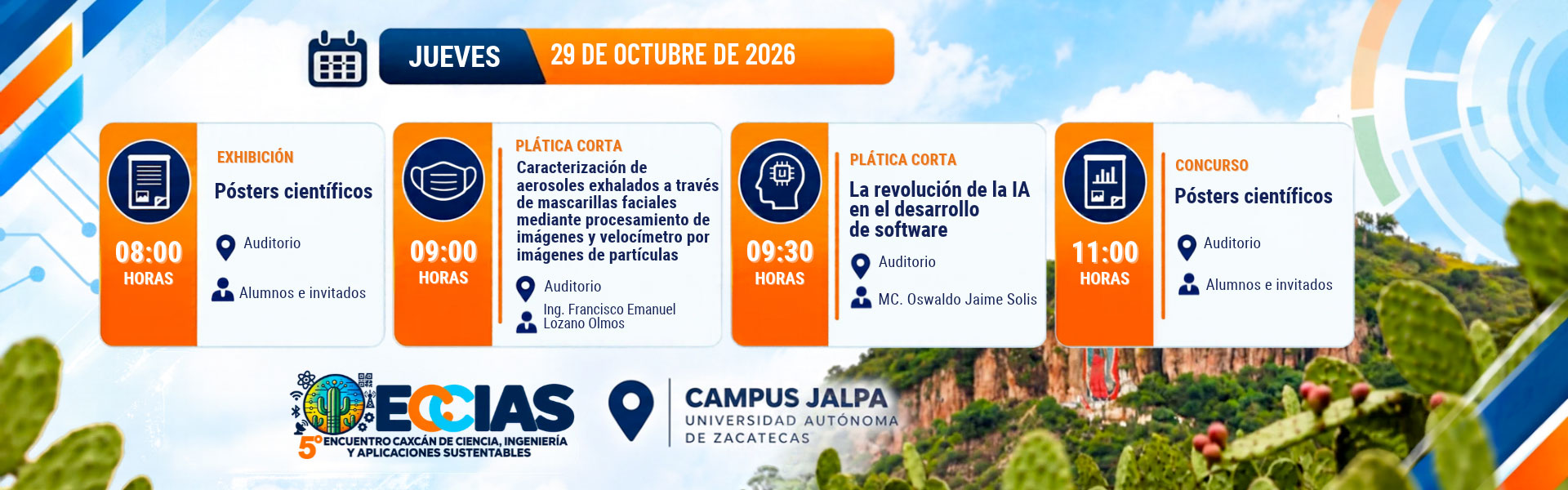 ECCIAS - Encuentro Caxcan - Campus Jalpa 2026 - Jueves ECCIAS - Encuentro Caxcan - Campus Jalpa 2026 - Jueves
